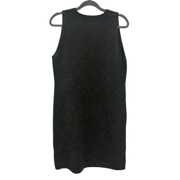 Vince green Crewneck sleeveless  knee length wool blend dress size large - Picture 1 of 4